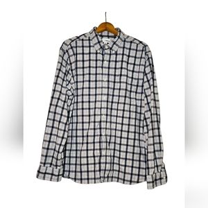 2XL Men's Sonoma plaid long sleeved button-down casual shirt, used, good shape